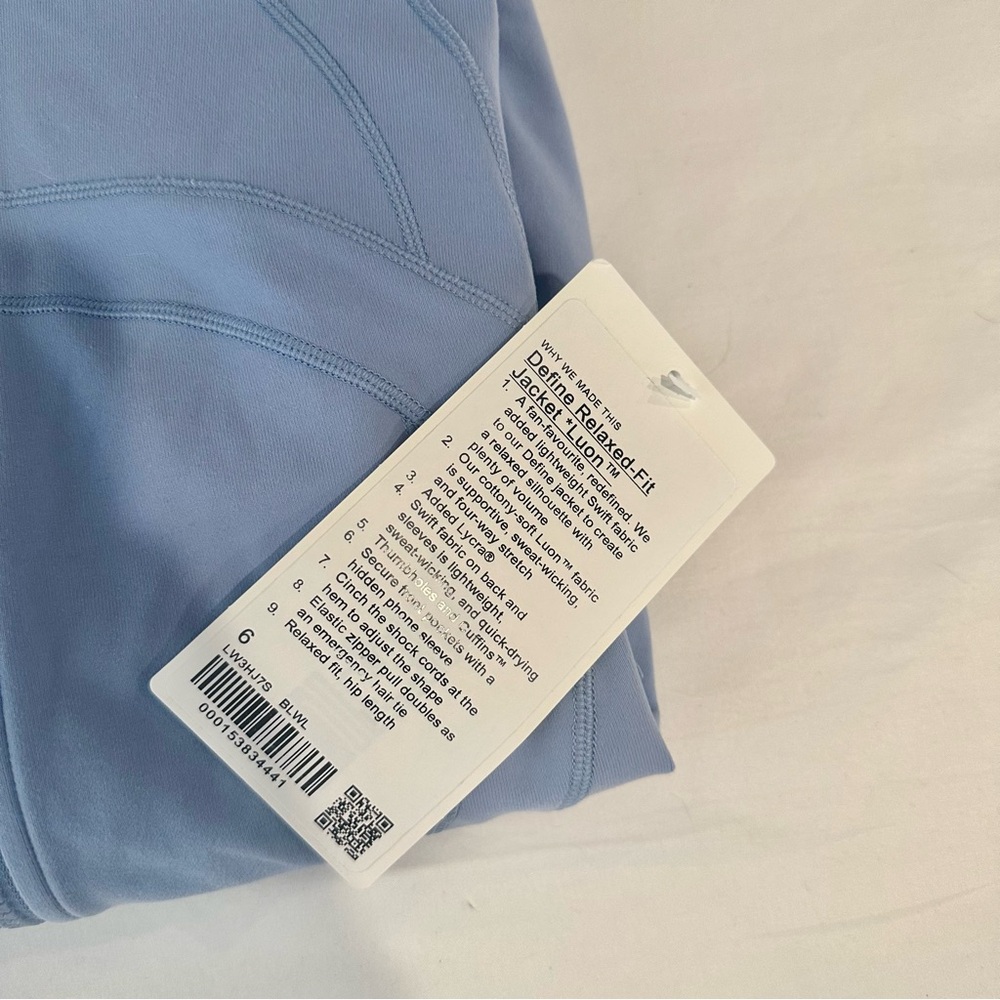 NWT Blue Relaxed Define Jacket - Picture 3 of 3